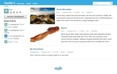 Vanilla: Articles